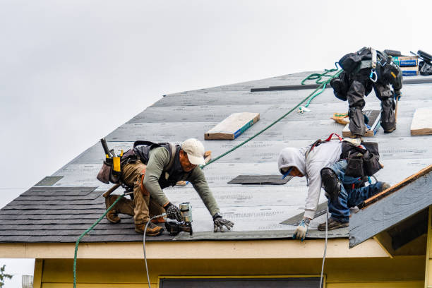 Professional Gutter Installation technician working in Maumelle, AR